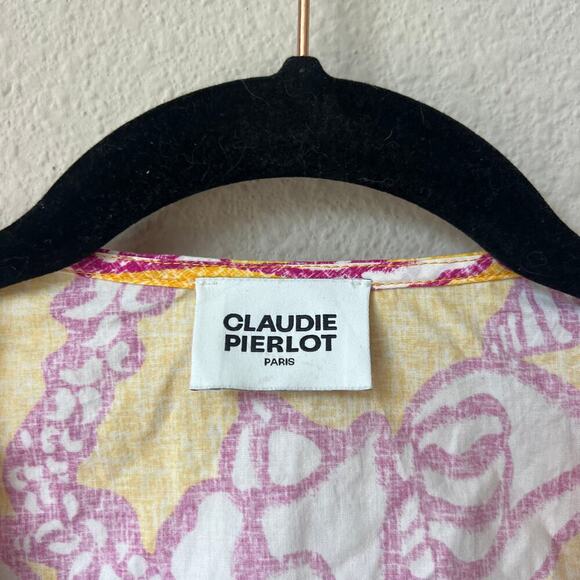 Claudie Pierlot Paris Bambini Seashell Print Two Piece Set Top & Skirt FR 38 - Picture 5 of 7